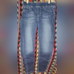 Signature by Levi Strauss Totally Shaping Pull-On Skinny Jeans 14 Long 32W 34L